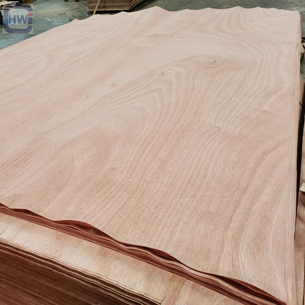 Red Face Veneer Decorative Natural Wood Okoume Veneers Gabon
